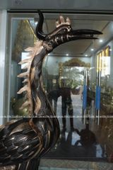 Đôi Hạc Đồng Cao 175Cm Chất Liệu Đồng Đỏ Phớt Nỉ