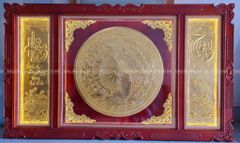 Tranh Trống Đồng Hưng Thịnh Kích Thước 197*117 Cm Khung Chữ Nhật