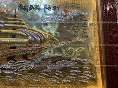 Tranh Thuận Buồm Xuôi Gió Kích Thước 197*107 Cm Đồng Vàng Xước Dát Vàng-  Khung Hoa Tây