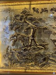 Tranh Đồng Thuận Buồm Xuôi Gió 170*90 Cm Nền Giả Cổ Khung Trơn