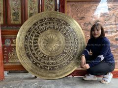 Mặt Trống Đồng Thúc Tay DK 140 Cm Màu Giả Cổ