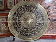 Mặt Trống Đồng Thúc Tay DK 140 Cm Màu Giả Cổ