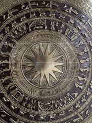 Mặt Trống Đồng Thúc Tay DK 140 Cm Màu Giả Cổ