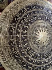 Mặt Trống Đồng Thúc Tay DK 140 Cm Màu Giả Cổ