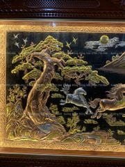 Tranh Đồng Mã Đáo Thành Công 170*90 Cm Khung Sồi Đục Hoa Tây