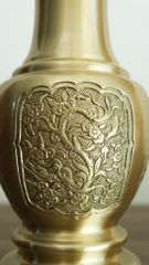 Phụ Kiện Đồng Vàng - Lục Bình Tứ Quý 36- Vàng mộc