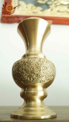 Phụ Kiện Đồng Vàng - Lọ hoa cúc 30 - Vàng Mộc