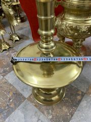 Bộ Đỉnh Đồng Ngũ Sự Đồng Cát Tút Hoa Sòi Nến Trơn Cao 50 Cm