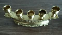 Phụ Kiện Đồng Vàng- Bộ Ngai 5 Chén- Vàng Mộc