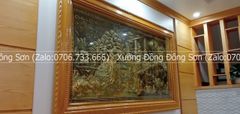 Tranh Đồng Quê Nền Giả Cổ Kích Thước 170*90 Cm
