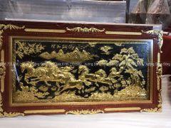Tranh Đồng Mã Đáo Thành Công 170*90 Cm Dát Vàng Khung