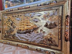 Tranh Đồng Thuận Buồm Xuôi Gió 170*90 Cm Khung Đồng Liền