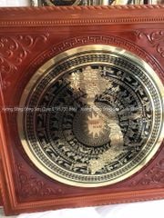 Tranh Trống Đồng Khung Đục Mặt Trống CNC Kích Thước 140*140 Cm Khung Vuông