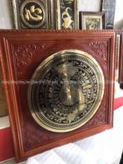 Tranh Trống Đồng Khung Đục Mặt Trống CNC Kích Thước 100*100 Cm Khung Vuông