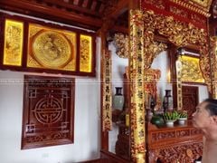 Tranh Trống Đồng Hưng Thịnh Kích Thước 231*127 Cm Khung Chữ Nhật