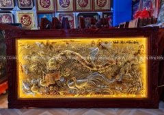 Tranh Đồng Vinh Hoa Phú Quý Kích Thước 170*90 Cm Vẽ Màu