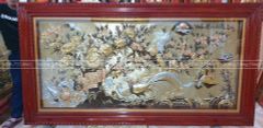 Tranh Đồng Vinh Hoa Phú Quý Kích Thước 230*120 Cm Vẽ Màu