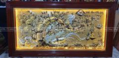 Tranh Đồng Vinh Hoa Phú Quý Kích Thước 230*120 Cm Vẽ Màu