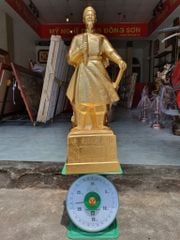 Tượng Đồng Trần Quốc Tuấn Cao 70 Cm Dát Vàng
