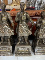 Tượng Danh Nhân- Trần Quốc Tuấn Cao 50 Cm Khảm Tam Khí