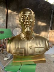 Tượng Danh Nhân- Bác Hồ Cao 60 Cm Dát Vàng