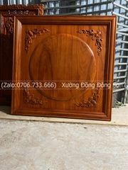 Tranh Trống Đồng Khung Hương Mặt Trống Đúc Kích Thước 117*117 Cm Khung Vuông