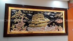 Tranh Đồng Thuận Buồm Xuôi Gió 255*155 Cm Khung Hoa Tây