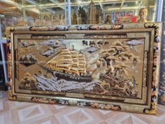 Tranh Đồng Thuận Buồm Xuôi Gió 170*90 Cm Khung Đồng Liền