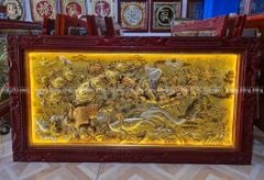 Tranh Đồng Vinh Hoa Phú Quý Kích Thước 230*120 Cm Vẽ Màu