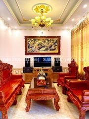 Tranh Đồng Vinh Hoa Phú Quý Kích Thước 170*90 Cm Khung Đục Hoa Tây