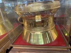 Trống Đồng Đông Sơn Đồng Đỏ- Đường Kính 60cm- Dát Vàng 24K