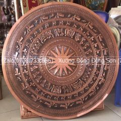 Mặt Trống Đồng Thúc Tay - Đồng Đỏ Đường Kính 80cm