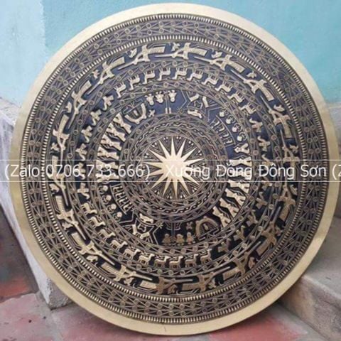 Mặt Trống Đồng Đúc DK 100 Cm Không Bản Đồ