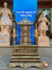 Phụ Kiện Đồng Vàng -Ngai Thờ Đồng Cao 68cm - Màu 2CN