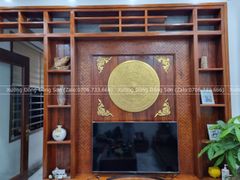 Mặt Trống Đồng Đúc DK 80 Cm Dát Vàng