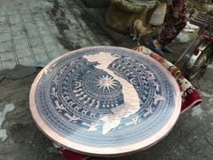 Mặt Trống Đồng Đúc DK 90 Cm Có Bản Đồ