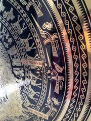 Mặt Trống Đồng CNC - Đồng Vàng Đường Kính 80 Cm Có Bản Đồ