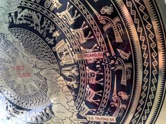 Mặt Trống Đồng CNC - Đồng Vàng Đường Kính 80 Cm Có Bản Đồ