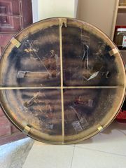 Mặt Trống Đồng CNC - Đồng Vàng Đường Kính 80 Cm Có Bản Đồ