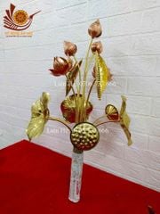 Phụ Kiện Đồng Vàng -Bó sen 13 cành