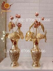 Phụ Kiện Đồng Vàng -Bó sen 13 cành