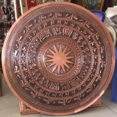 Mặt Trống Đồng Thúc Tay - Đồng Đỏ Đường Kính 110cm