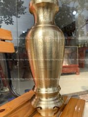 Lọ hoa Catut ám hoa văn cao 38cm