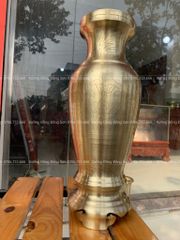 Lọ hoa Catut ám hoa văn cao 38cm