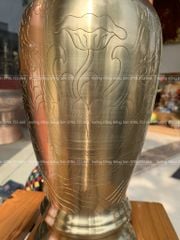 Lọ hoa Catut ám hoa văn cao 38cm