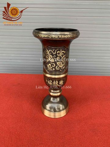 Phụ Kiện Đồng Vàng - Ống Đựng Hương 25 - 2CN