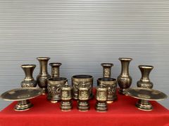 Phụ Kiện Đồng Vàng - Đèn Sen Dứa 43- 2CN