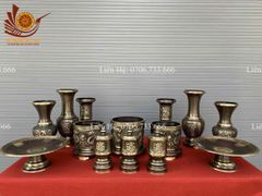 Phụ Kiện Đồng Vàng -Lọ hoa cúc 30 - 2CN