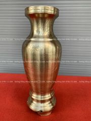 Lọ hoa Catut ám hoa văn cao 38cm