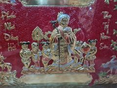 Tranh Mừng Thọ Bằng Đồng Khung Gỗ Sồi Nga Kích Thước 60*100 Cm